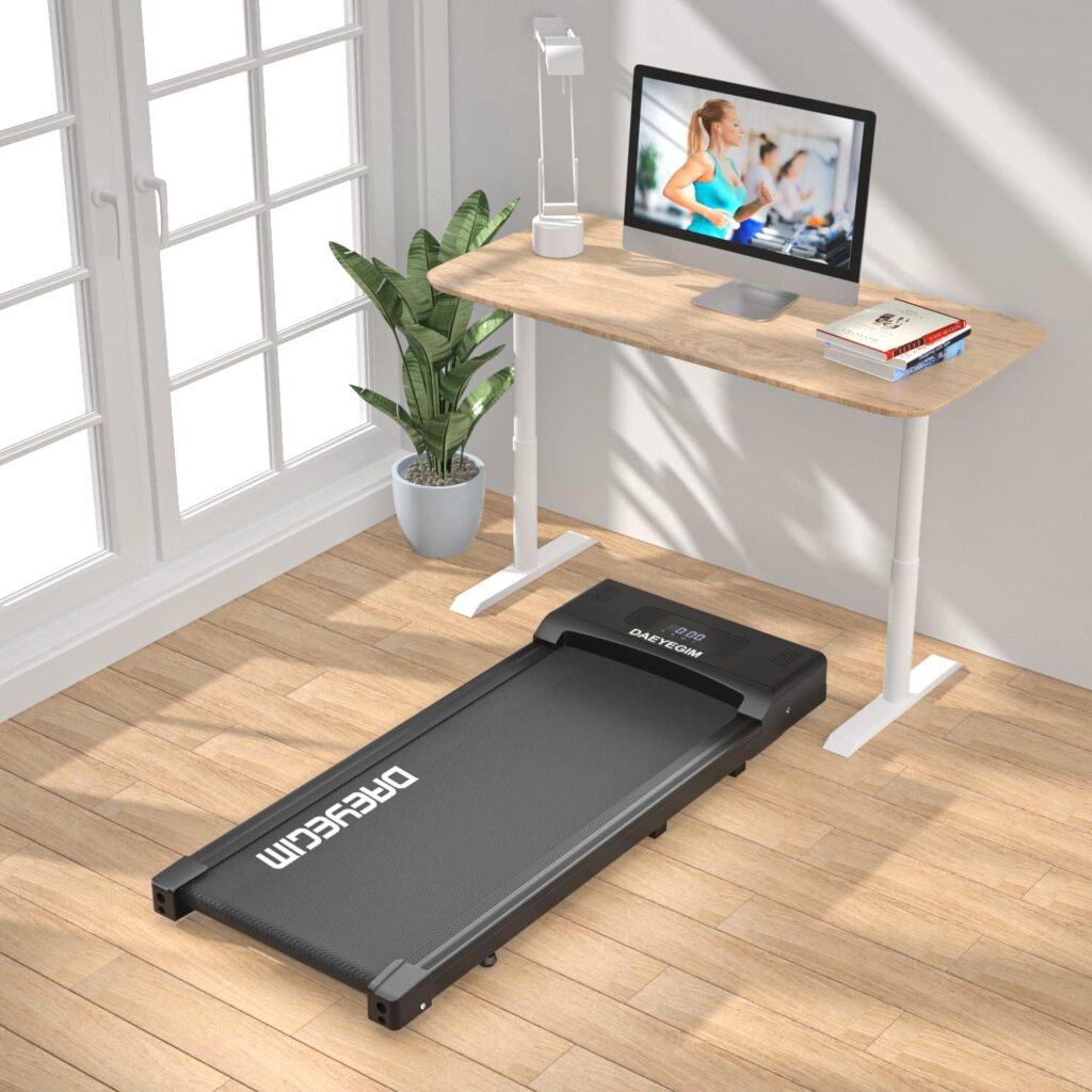 DAEYEGIM 2 in 1 Under Desk Portable Walking Treadmill